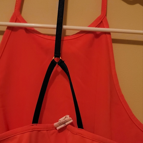 Champion Anna Kaiser Pink Blue Coral Salmon Backless Tank Activewear Top Shirt - Picture 3 of 6